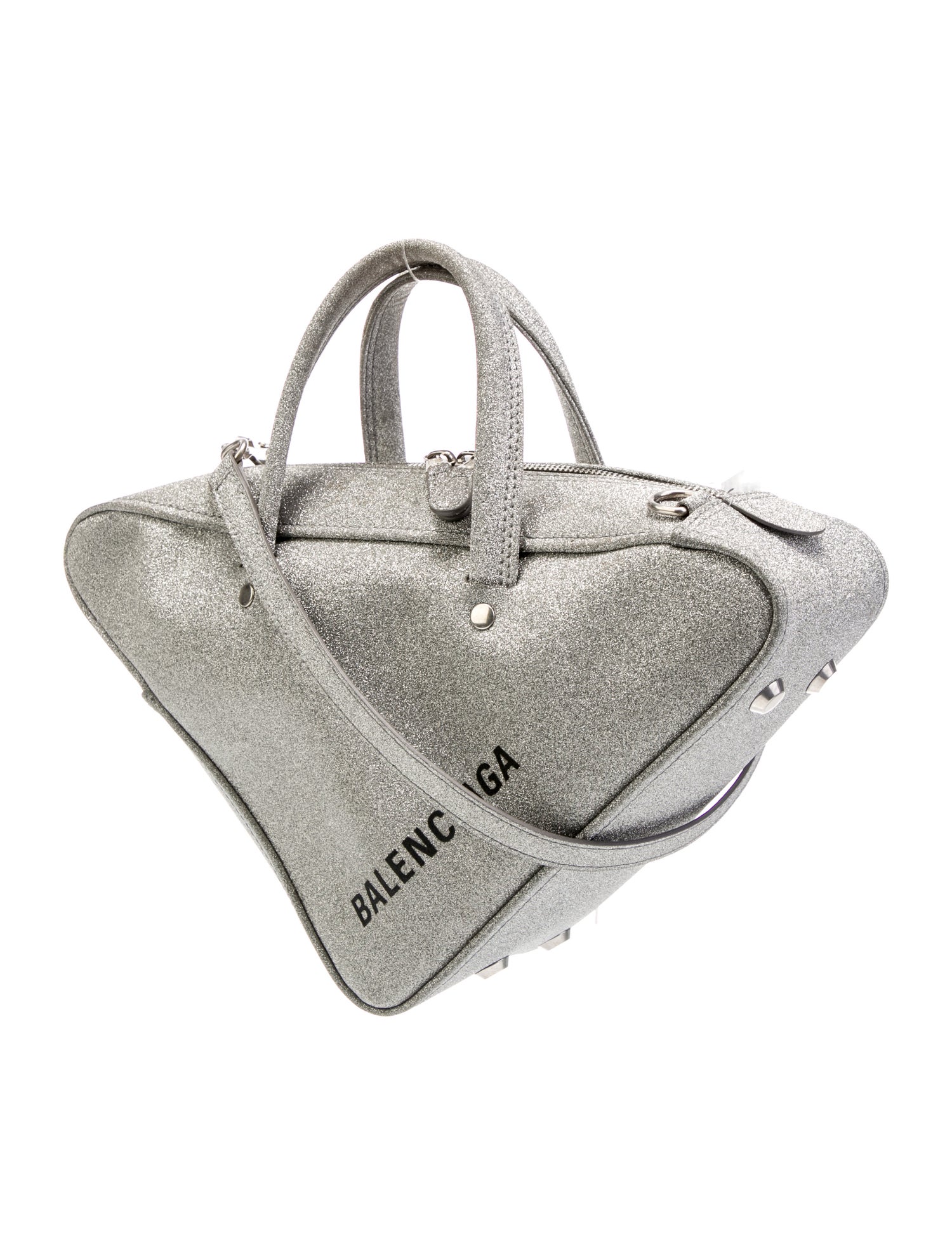 Balenciaga Glitter Triangle Small